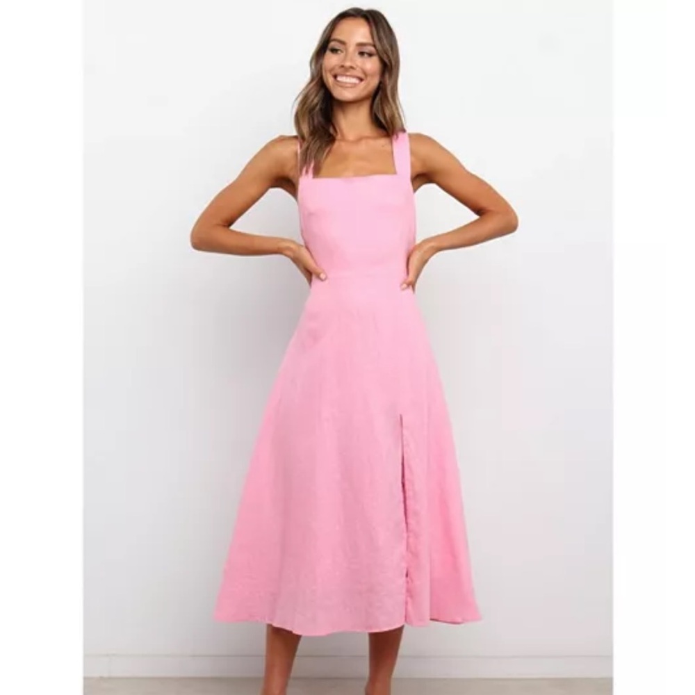 Petal & Pup Pink Midi Dress
